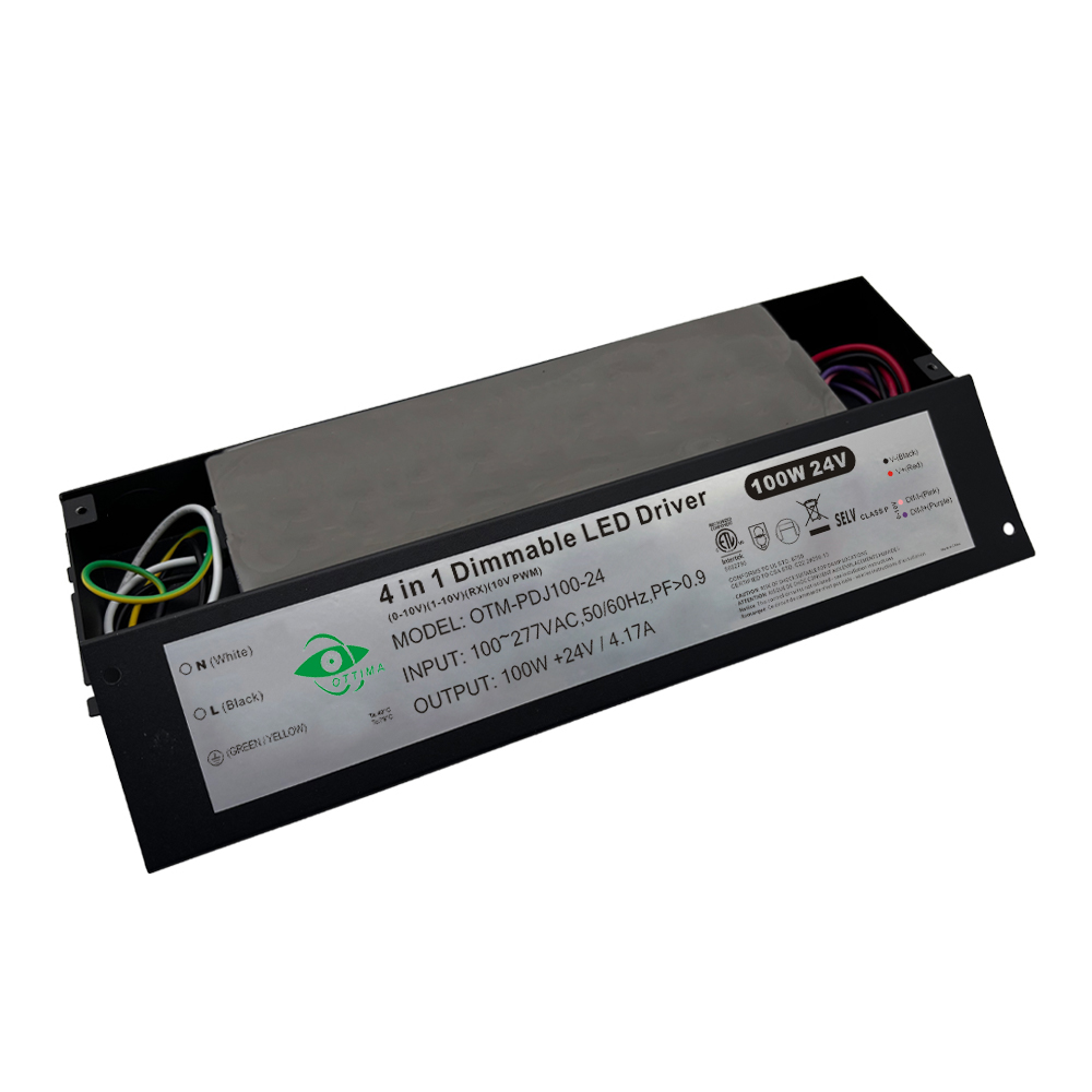 100W Constant Voltage 0-10V Dimmable LED Driver Junction Box