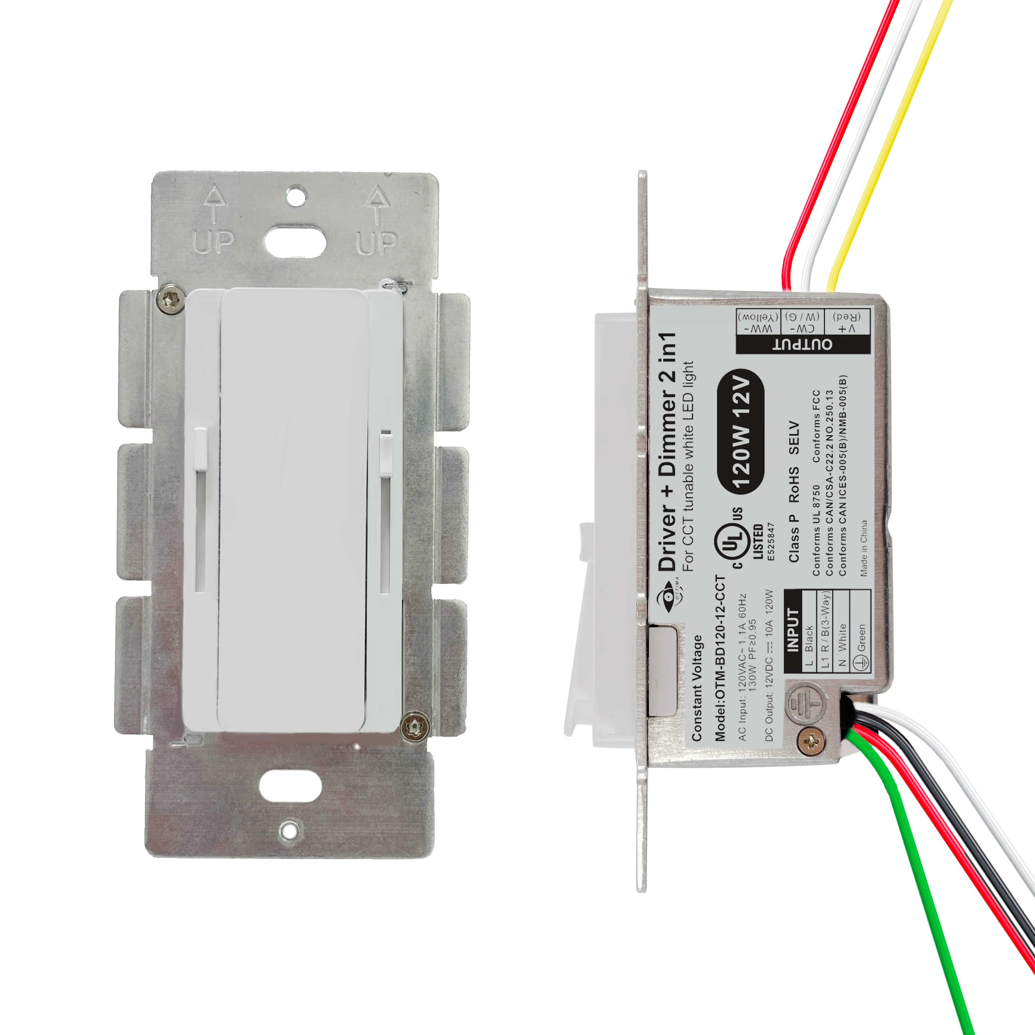 120W CCT Dimmable LED Driver + Dimmer Switch 2 in 1