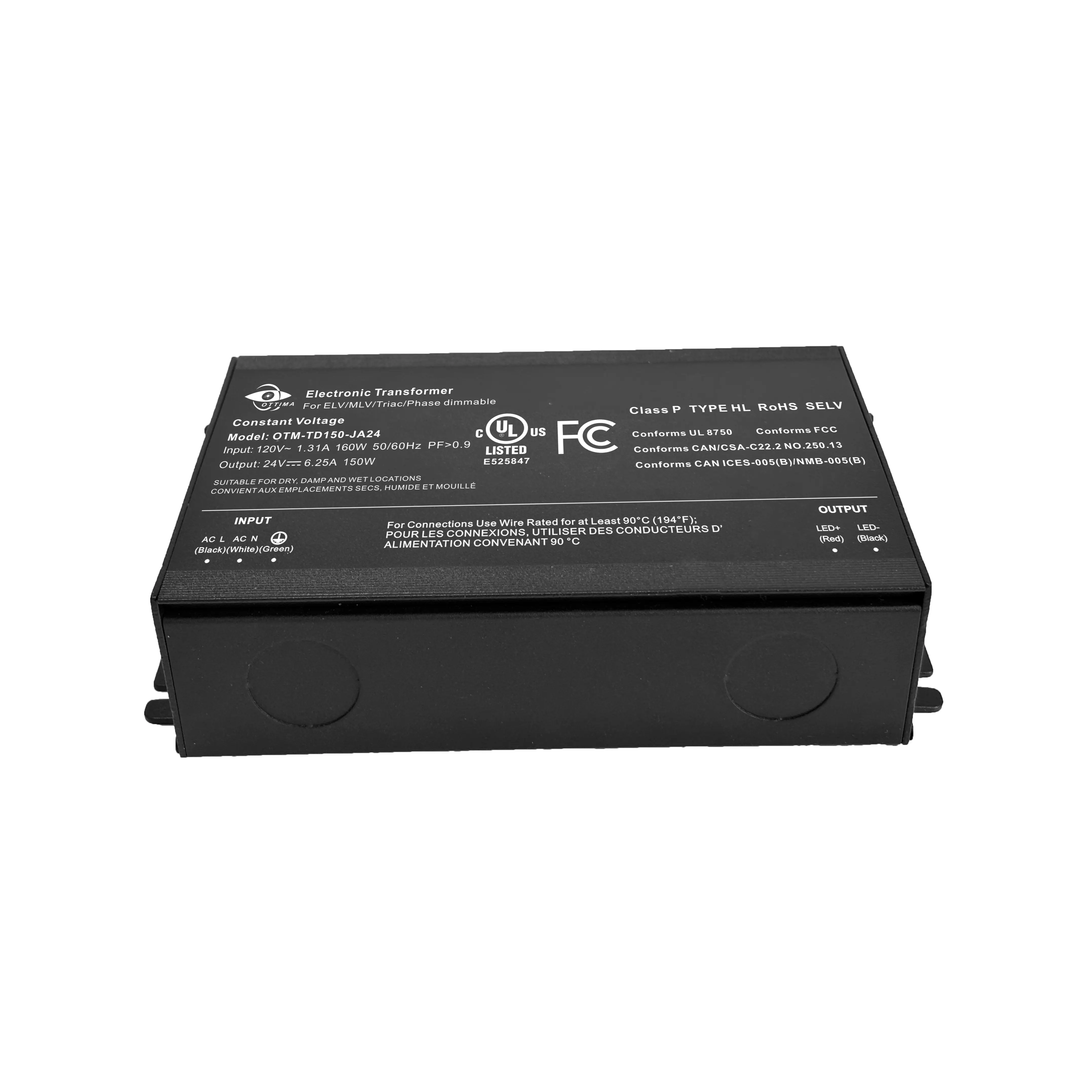 150W Custom Triac Dimmable Electronic Transformer