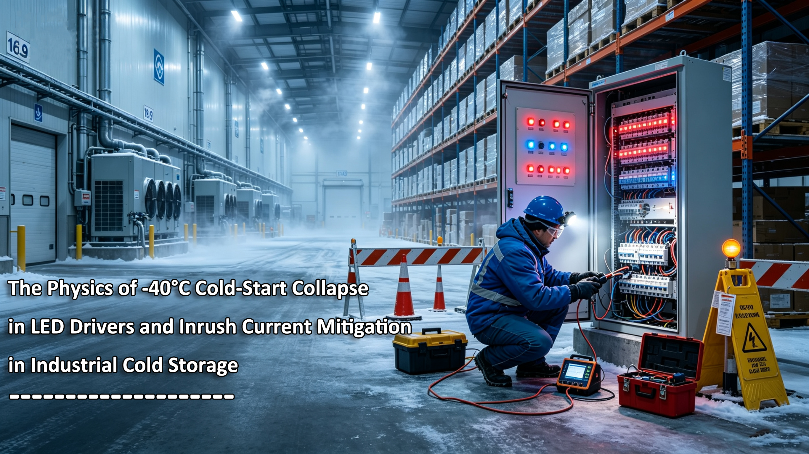 The Physics of -40°C Cold-Start Collapse in LED Drivers and Inrush Current Mitigation in Industrial Cold Storage