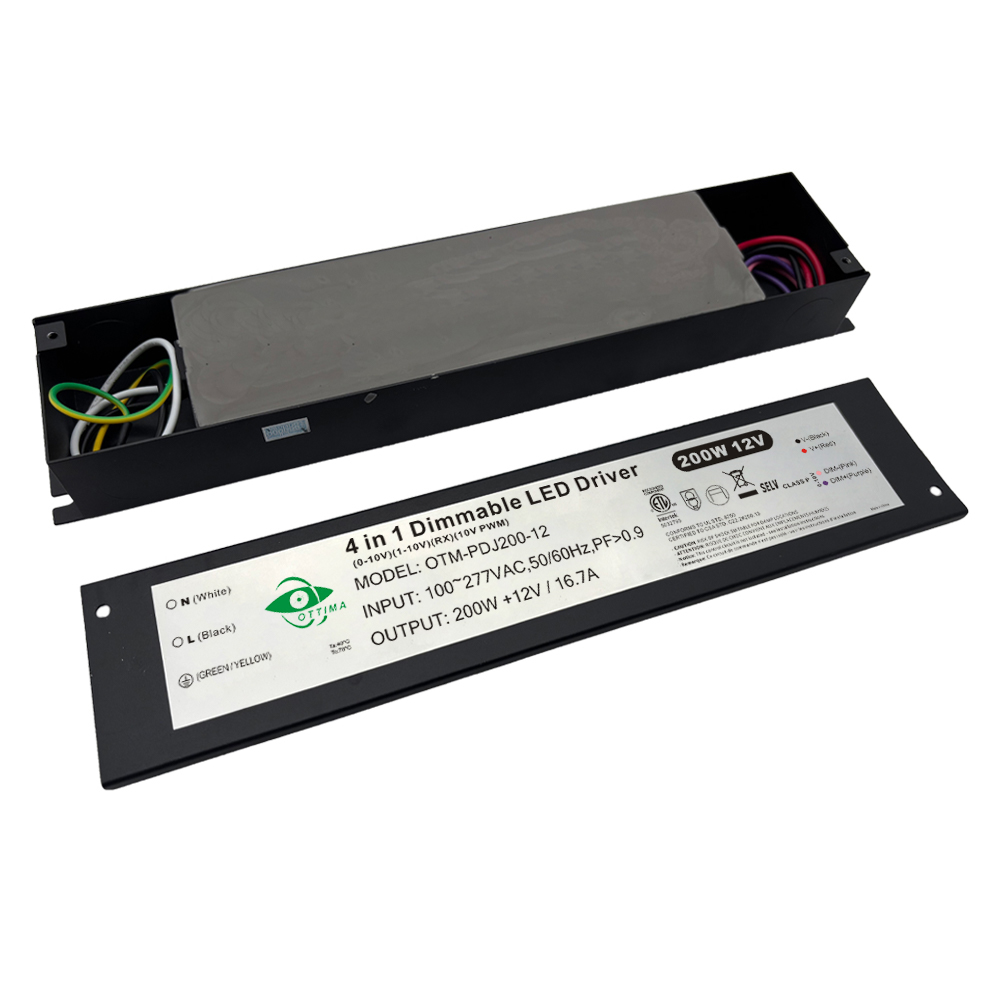 200W 0-10V Dimmable LED Driver Junction Box Meet U.S Cannada Standard