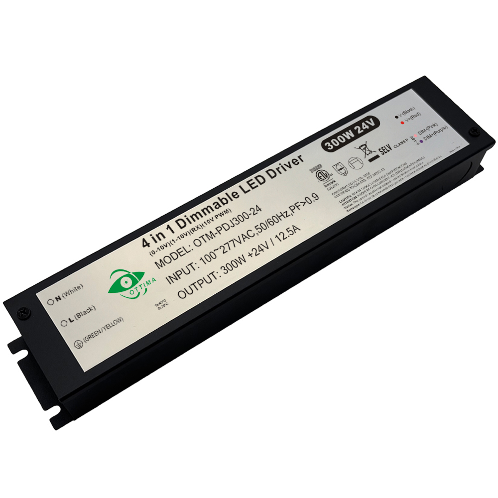 300W 0-10V PWM Dimmable LED Driver Junction Box IP54