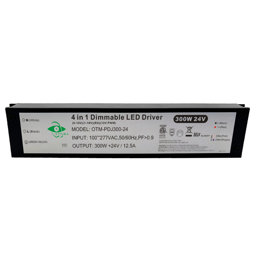 300W 0-10V PWM Dimmable LED Driver Junction Box IP54