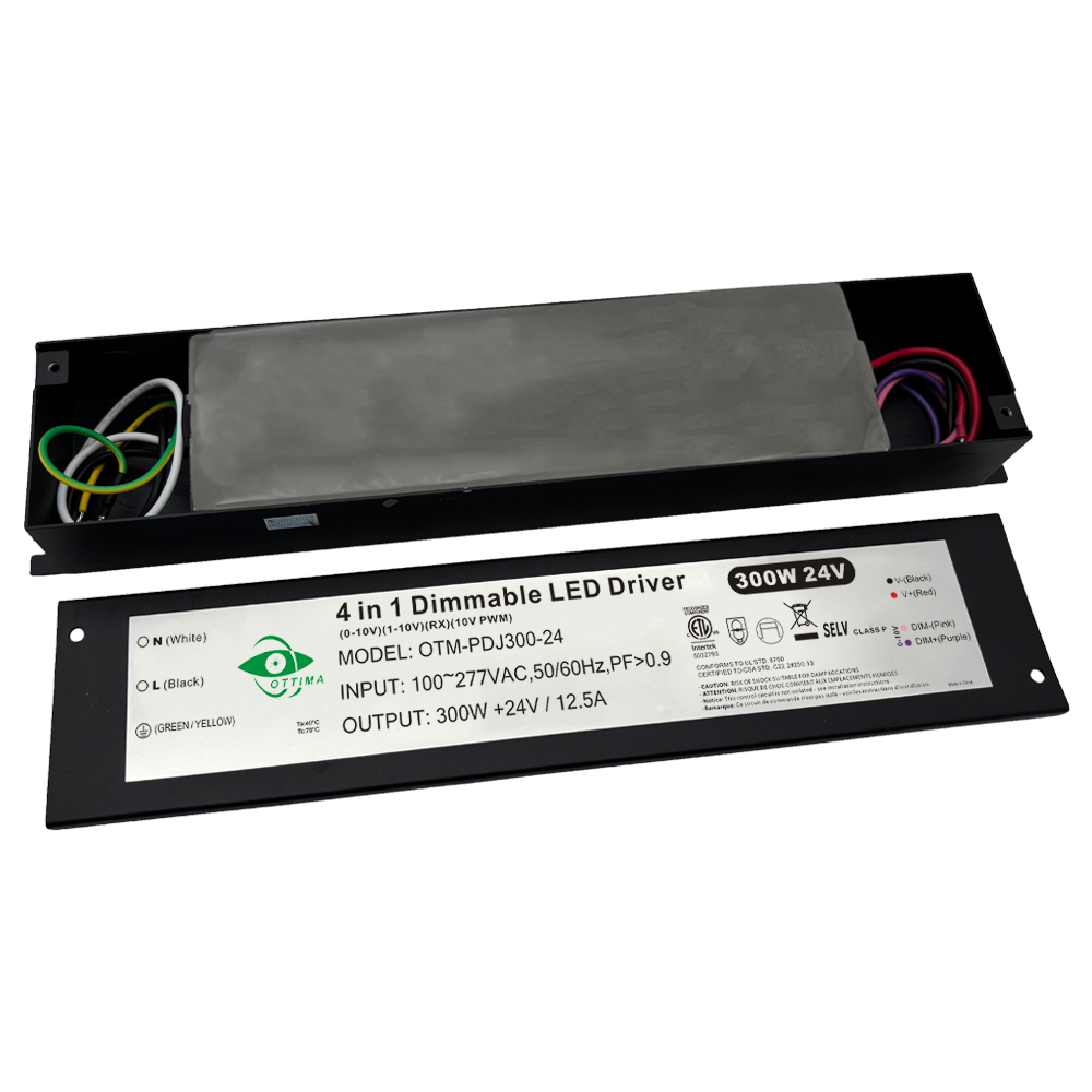 300W 0-10V PWM Dimmable LED Driver Junction Box IP54