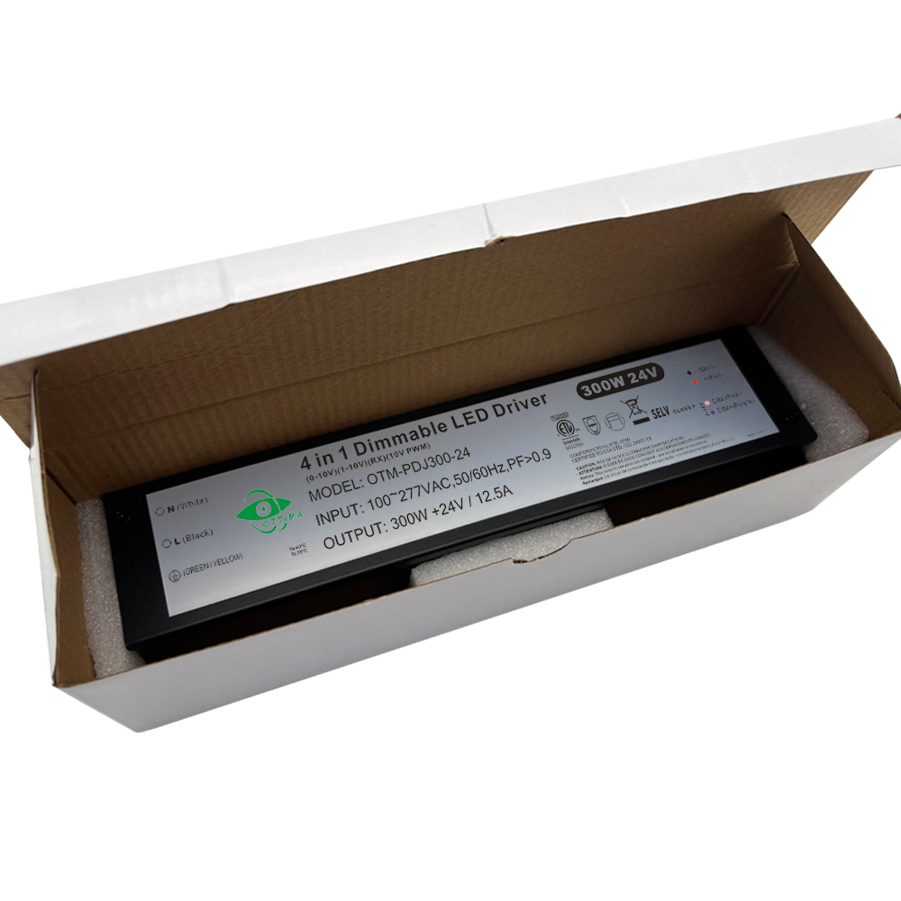 300W 0-10V PWM Dimmable LED Driver Junction Box IP54