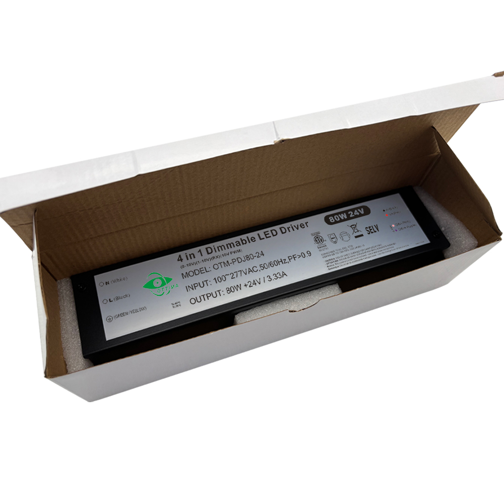 80W UL Certified LED Drivers Dimmable Junction Box