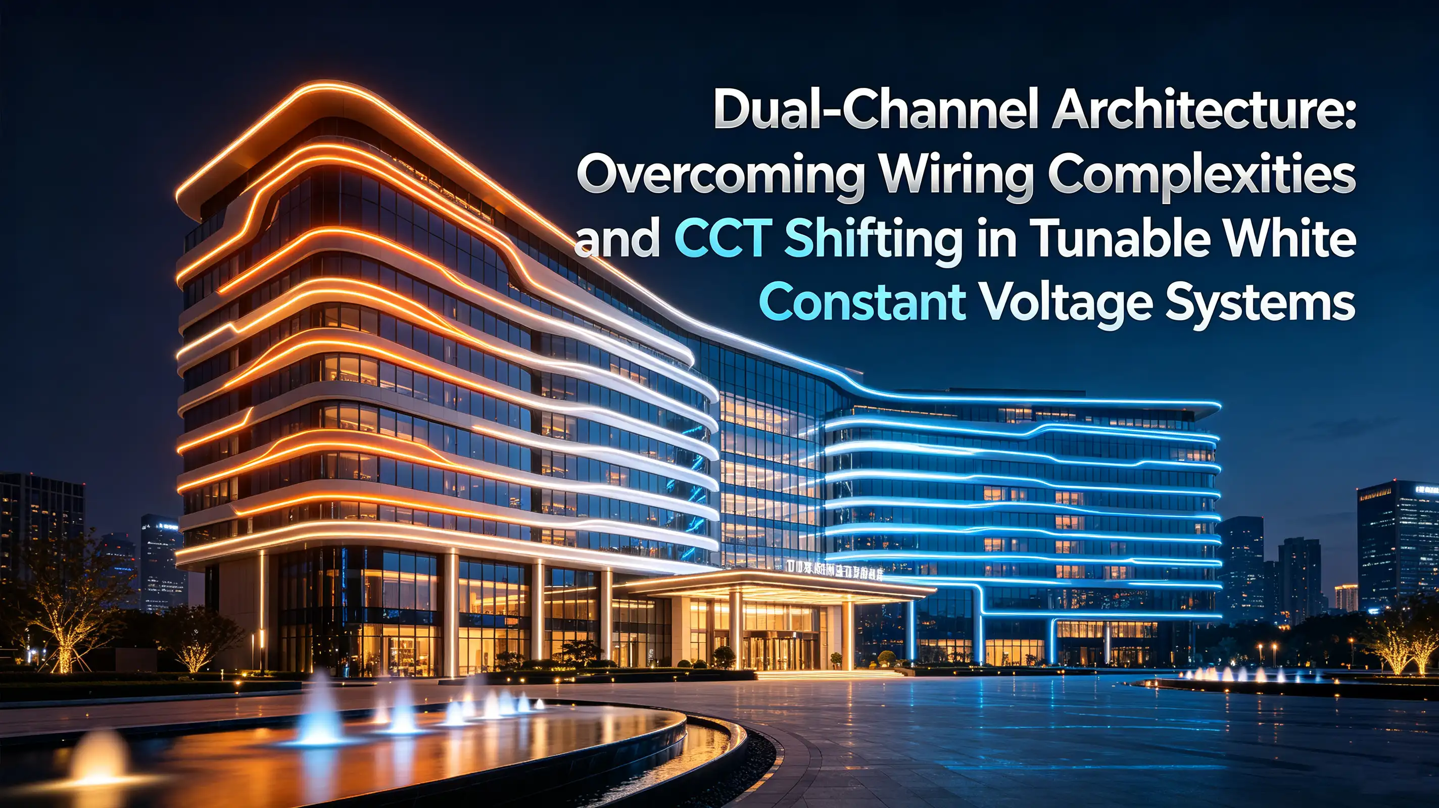 Dual-Channel Architecture: Overcoming Wiring Complexities and CCT Shifting in Tunable White Constant Voltage Systems