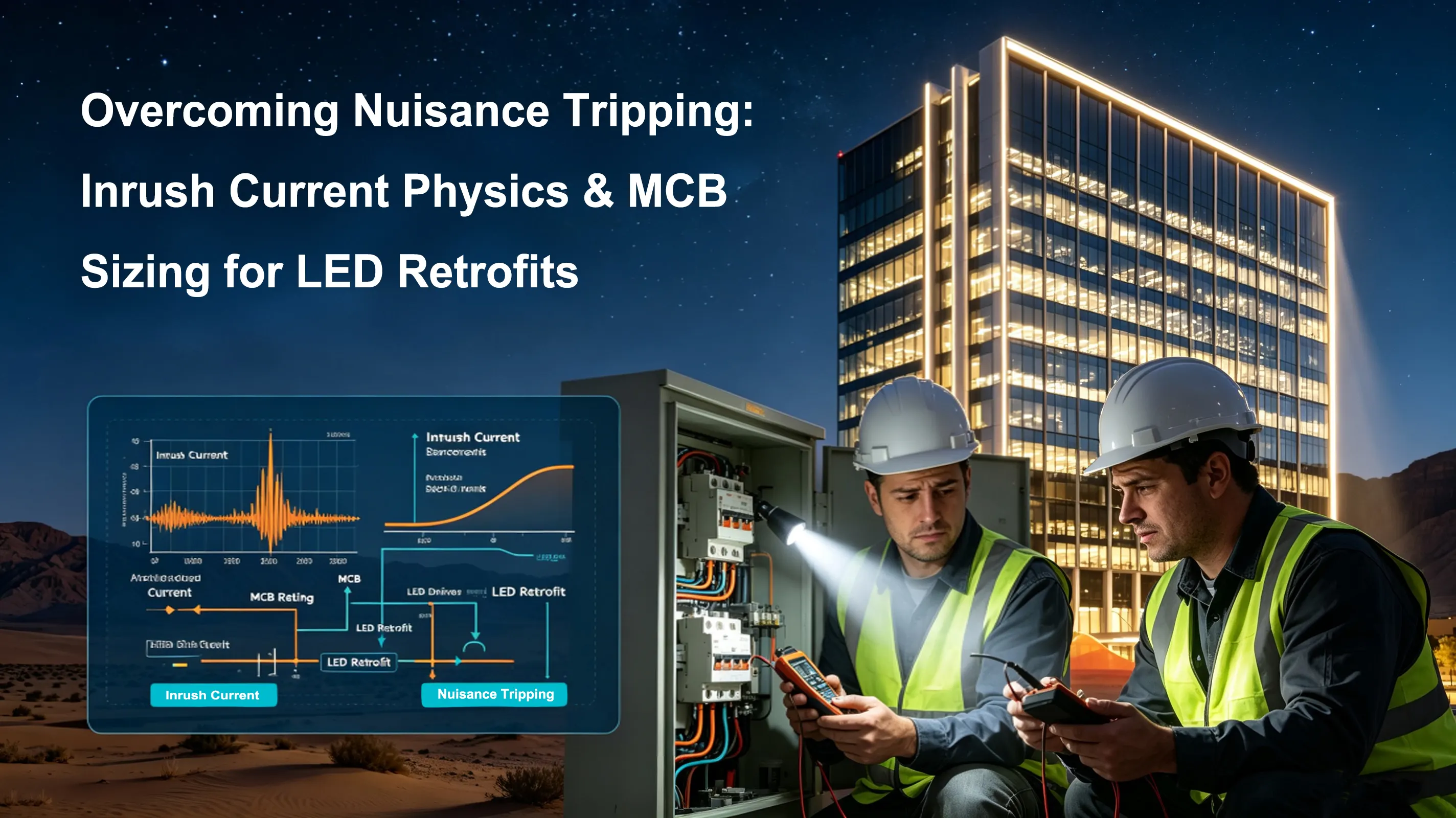 Overcoming Nuisance Tripping: Inrush Current Physics & MCB Sizing for LED Retrofits